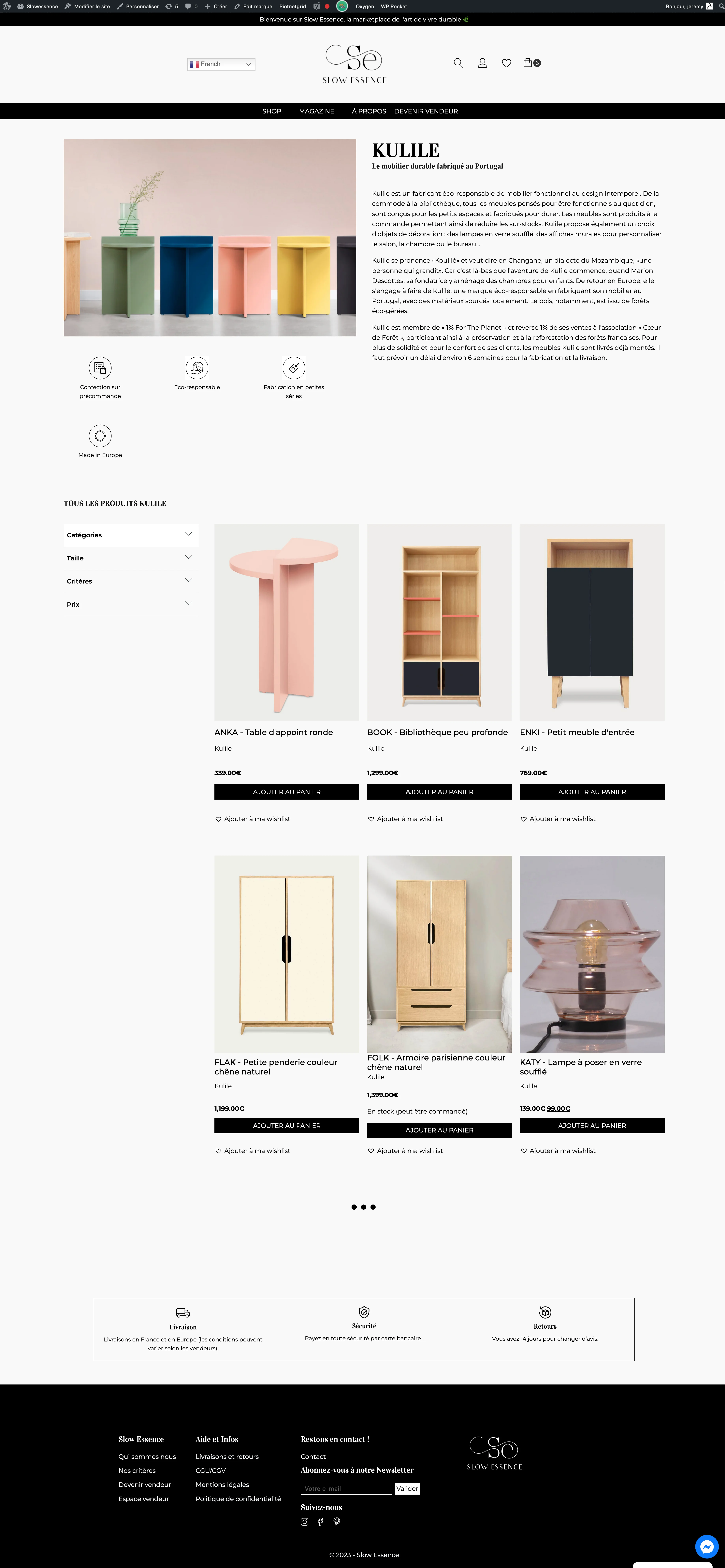 Brand pages